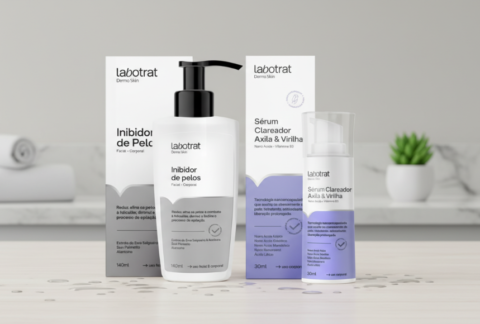 Kit Clareador Com Inibidor de Pelos Labotrat Para Axila, Virilha, Rosto e Corpo
